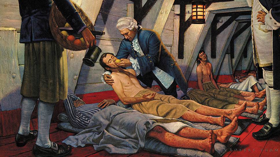 Апельсины против цинги: первое в мире клиническое испытание, 1747 год
